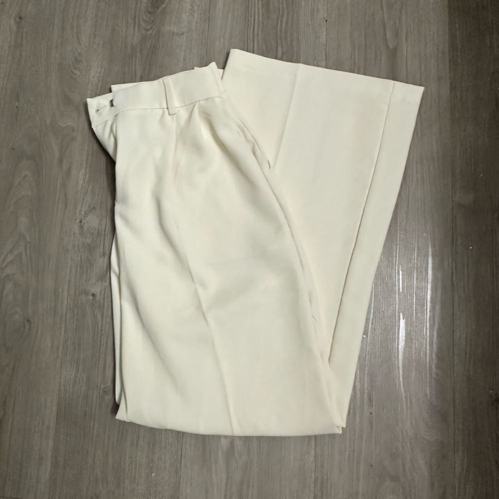 Women’s wide leg work pants.